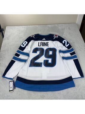 Winnipeg Jets NWT Men's Size 50 US Patrik Laine Adidas Authentic Jersey w/Flaw